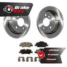 Rear Brake Rotors & Semi-Metallic Pad Kit For 2014-2022 Mini Cooper GAS engine S