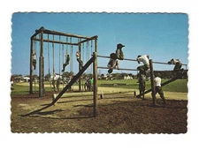 Obstacle Course Marine Corps Recruit Depot Parris Island SC VTG postcard Unp