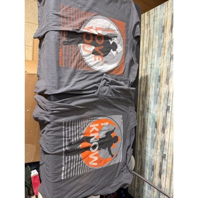 Disney Parks Star Wars T-Shirt Set 2XL Grey Excellent I Love You I Know Leia Han