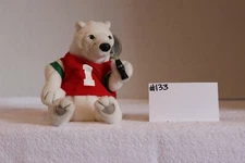 1999 Collectible Bean Bag Polar Bear In Jersey Plush Style #0262