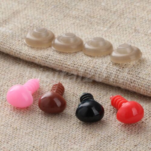 50Pcs Colorful Plastic Safety Triangle Nose for DIY Teddy Bear Toy Doll Craft - Picture 1 of 10