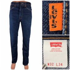 Levis 517 Men 32 X 34 Orange Tab Boot Cut Blue Denim Made In USA 31x33.5 Actual