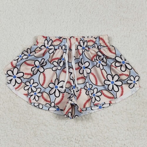 Kids Girls Sibling Sister Leopard Baseball Print Sport Running Shorts Bottoms - Picture 8 of 13