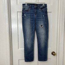 Judy Blue Jeans Womens 7/28 Denim Boyfriend Fit Distressed JB8275MD Stretch