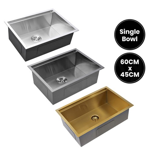 Simplus Stainless Steel Kitchen Sink Laundry Undermount Single Double Bowl Set - Picture 5 of 187