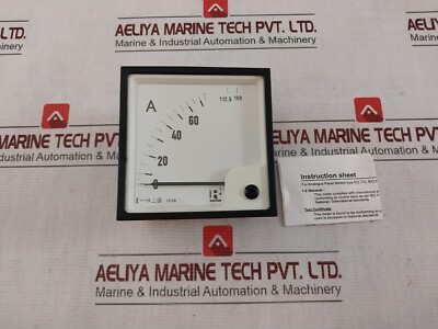 Rishabh EQ 96 AC Amperemeter 0-112.5/150A 75/5A 850V 600V -10 bis +55°C/0-40°C