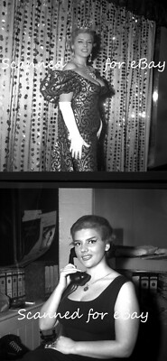 SEHR VOLLBUSIGE GEWAGTE BURLESQUE STRIPPERIN ''VOLCANOE'' CASINO DE PARIS 2 NEGATIVE 50er