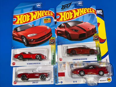 HW Lamborghini Reventon  | BMW 507 |  92 Dodge Viper RT/10 | JL  97 Firebird Red