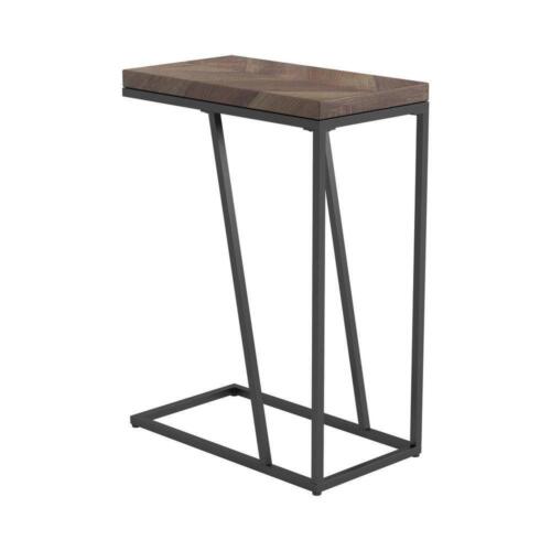 Coaster Home Furnishings Accent Table 10"Wx25"H Rectangle Wood Steel in Brown - Picture 4 of 7