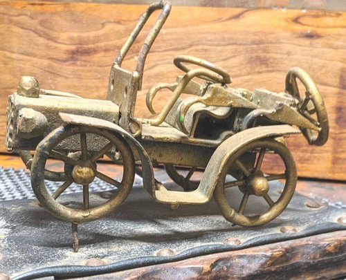 FOLK-ART Vintage MODEL 'T'CAR Handmade Scrap Hardware Pieces - Picture 2 of 10