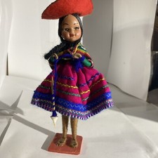 VINTAGE HANDMADE DOLL folk art read description