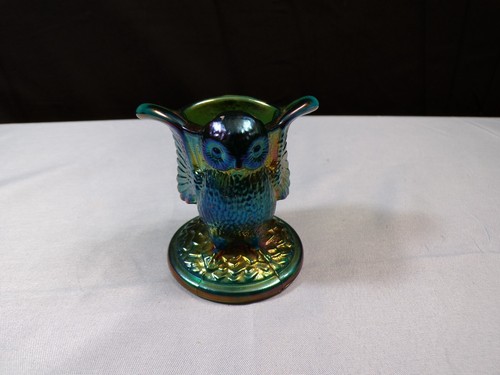 ROBERT HANSEN Grün Karneval Glas Eule Zahnstocher Halter
