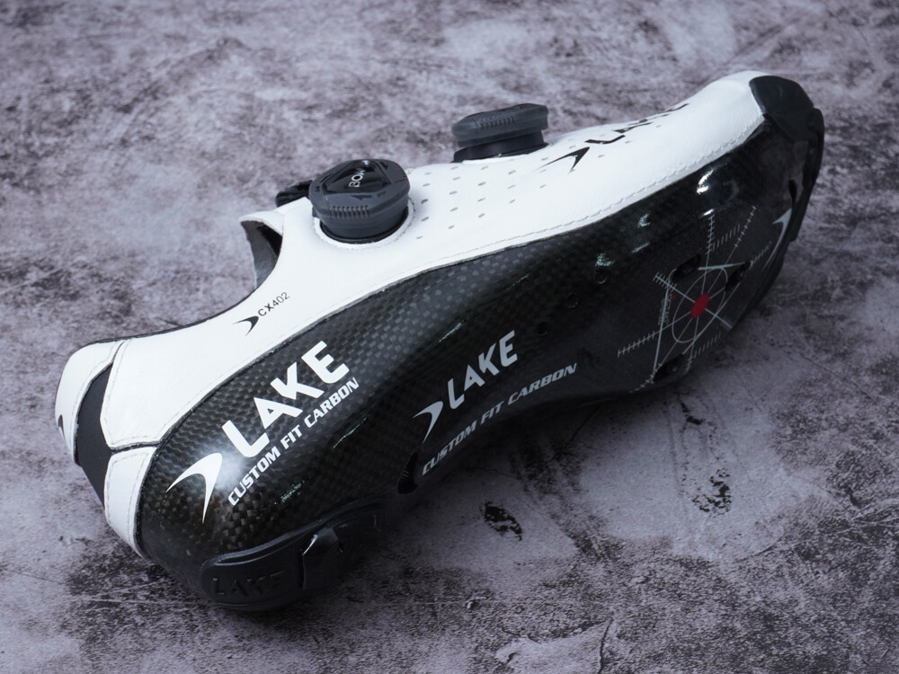 LAKE CX402 Kangaroo Skin Cycling Shoes: White/Black EU39-43