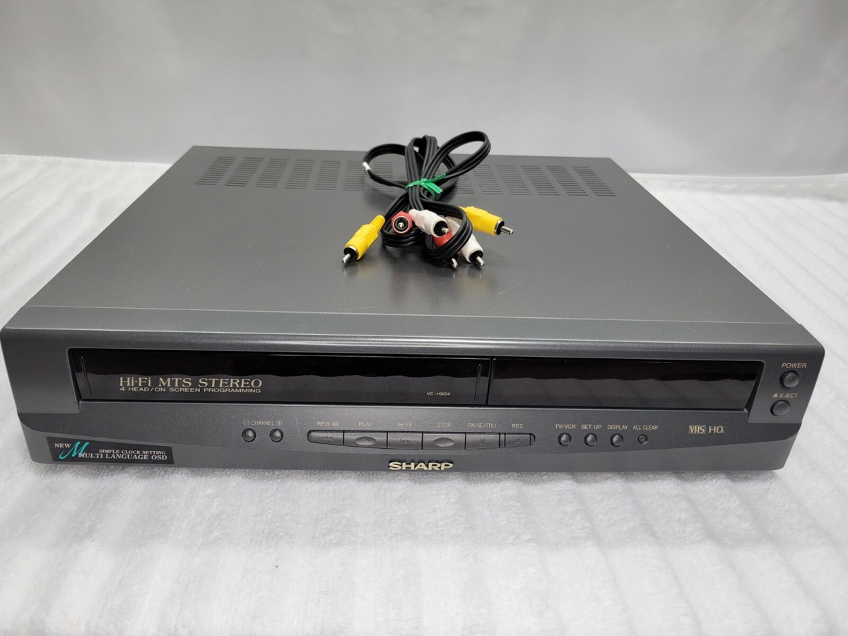 SHARP MY VIDEO (VC-320W)【ジャンク品】 Sharp VC-A201U VCR Video Cassette Recorder — SpenCertified