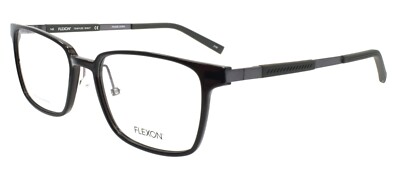 Flexon EP8007 031 Men's Eyeglasses Frames Dark Grey 54-18-145 Titanium Temples