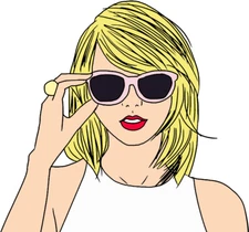 Taylor Swift sticker weatherproof bumper vinyl decal