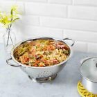 Home Basics Stainless Steel Deep 7 Qt. Colander Strainer