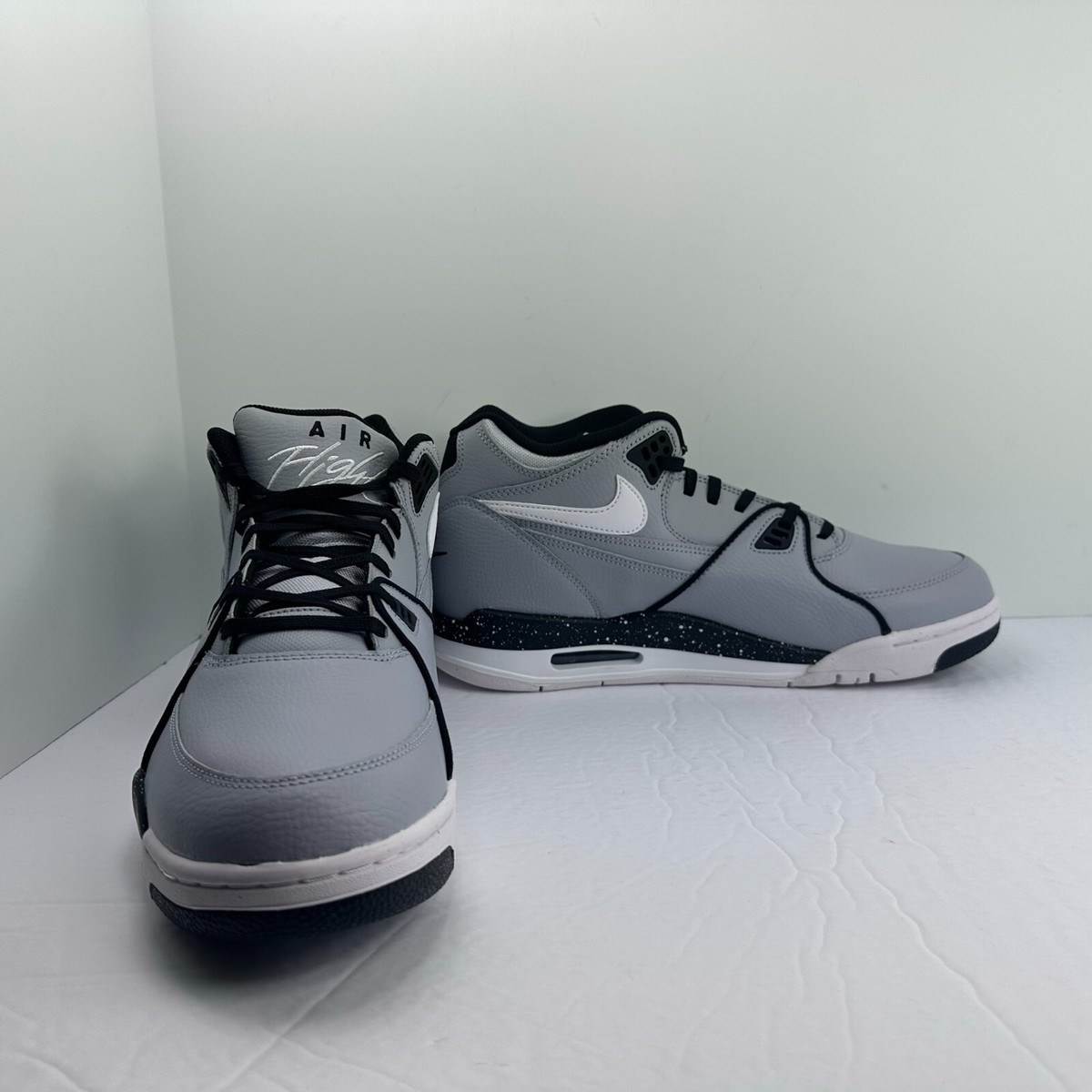 靴 NIKE AIR FLIGHT 89 BLACK/M.GREY-V.RE Nike Air Flight 89 306252-027 Men's Wolf Gray/White/Black