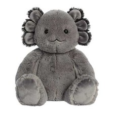 Aurora - 12" Black Axolotl Cuddly Stuffed Animal