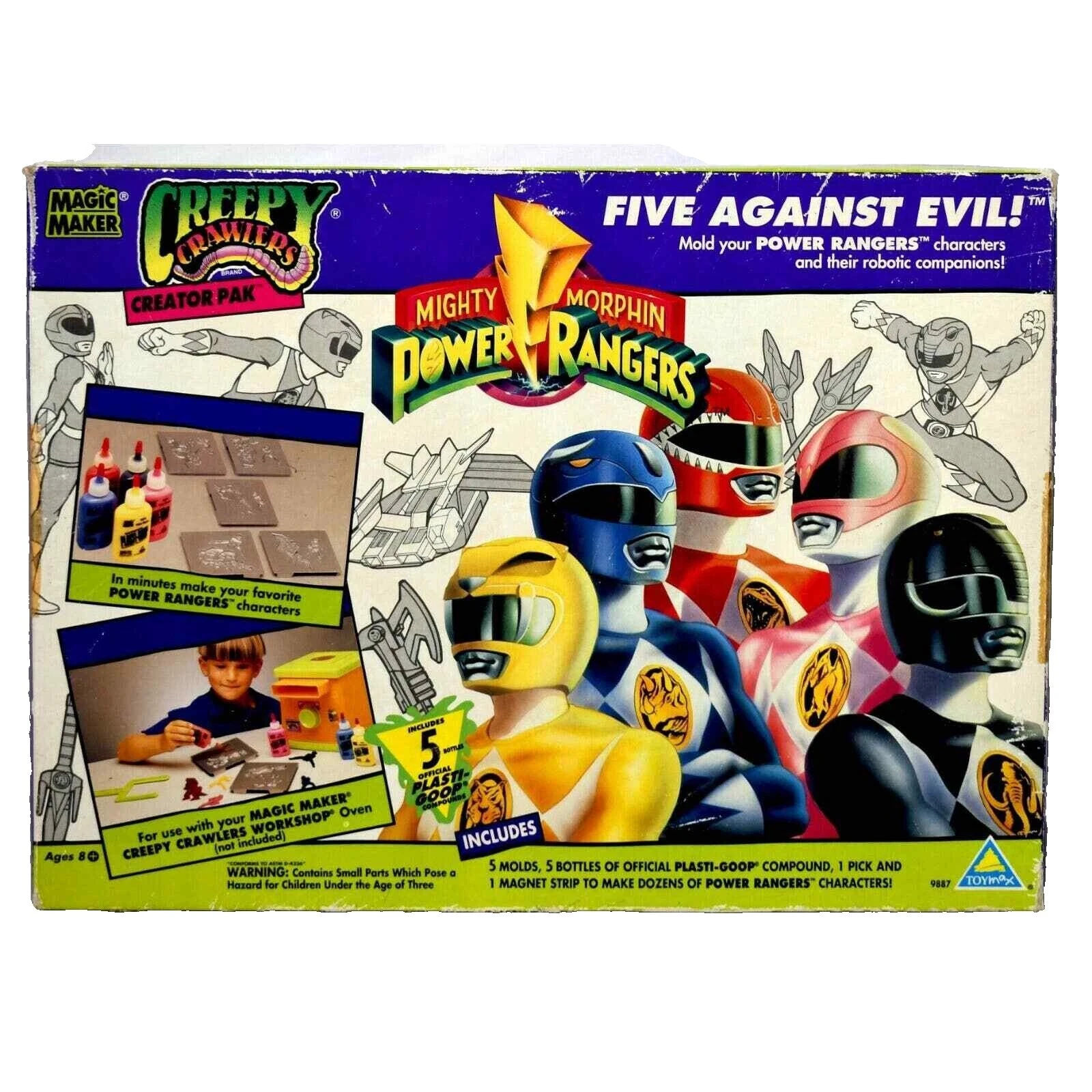 Figuras de acción de metal azul