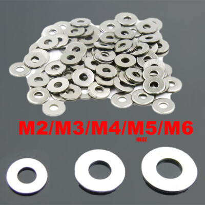 #ad Ring Sealing Ultra Micro Flat Washer M2 3 4 5 6 Plain Screw Nickel Plated Gasket $41.24