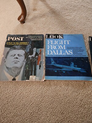 Set of five(5) RFK related vintage magazines (3) Look, (1) Post. All from 1967