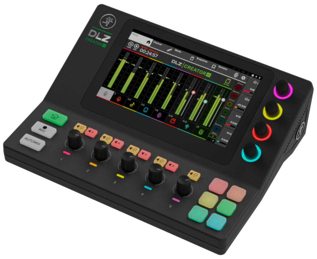 Цифровой микшер для подкастов и потоковой передачи Mackie DLZ Creator XS DSP/Bluetooth + 2 кабеля XLR
