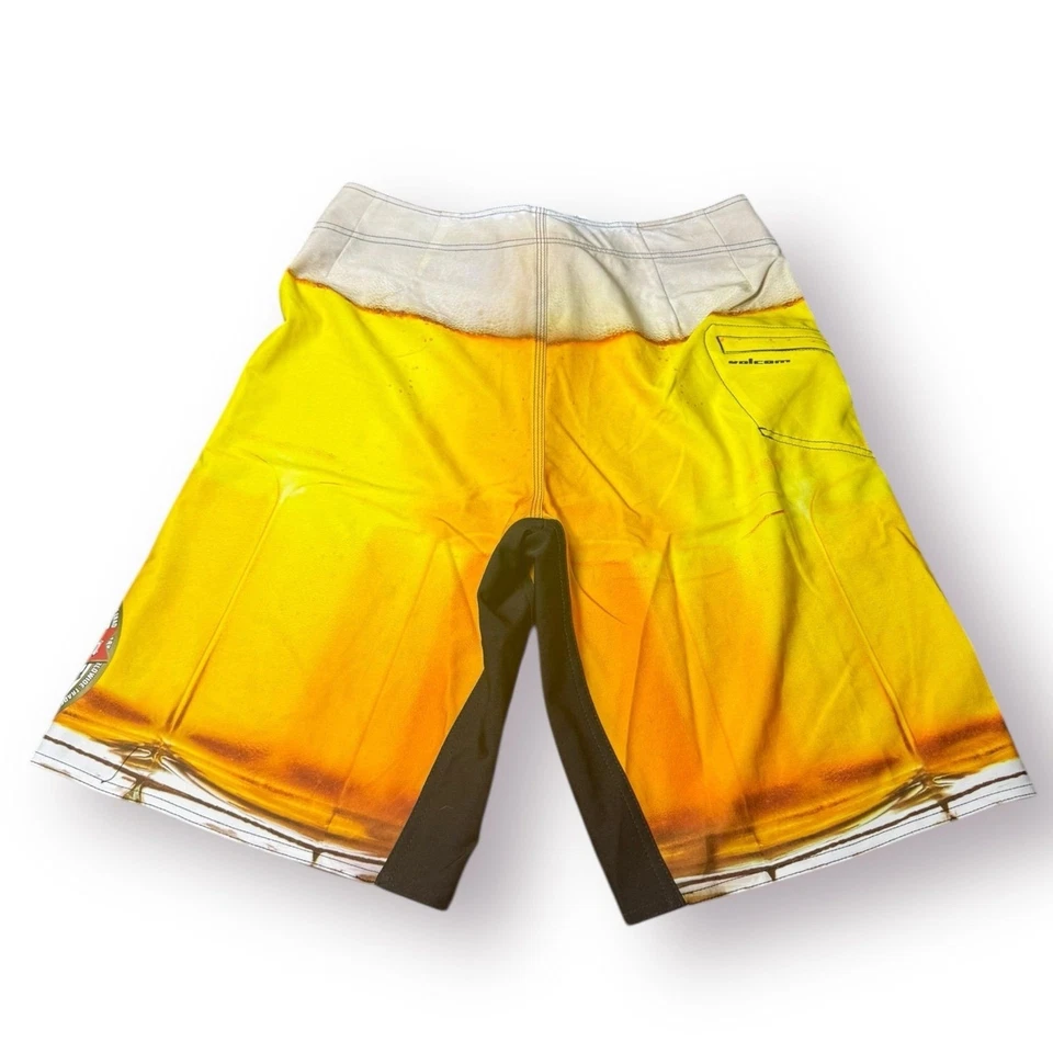 Volcom Beer Glass Board Shorts Size 32" Swim Trunks Retro Funny Print Y2K Rare - Image 2 of 4