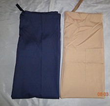 White Swan Unisex Cargo Drawstring Scrub Pant Navy or Khaki Style 8020 Sz SMALL