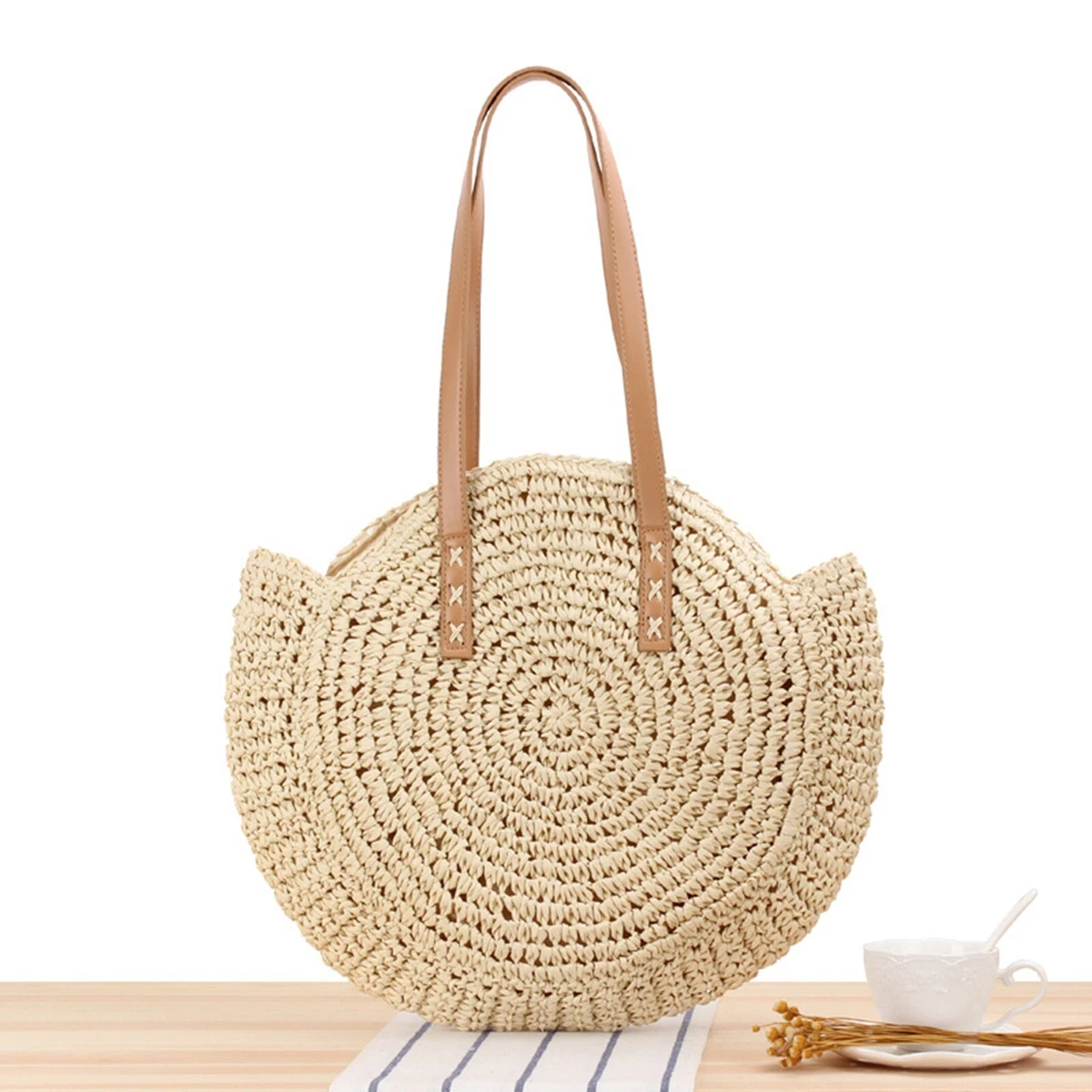 Sac main sac main poign e fait main f te ronde rotin sac
