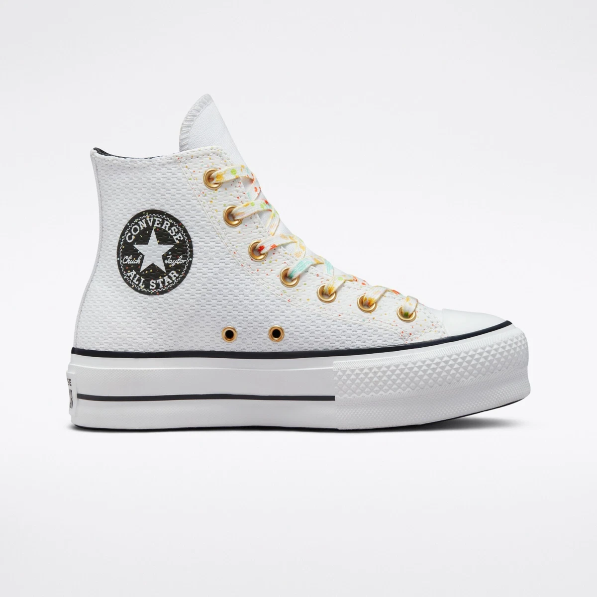 Converse Chuck Taylor All Star Lift Paint Splatter Shoes White