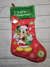Mickey Mouse Santa Christmas Stocking - 2016 Prima Creations - New With Tags!