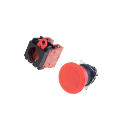 A22E-M-02 Schalter: Sicherheits- Stab.Pos: 1 NC x2 3A/230VAC 22mm rot OMRON
