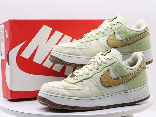 NIKE UOMO UK 10 EU 45 AIR FORCE 1 07 PREMIUM SCARPE DA GINNASTICA ANANAS  GIALLO VERDE M | eBay