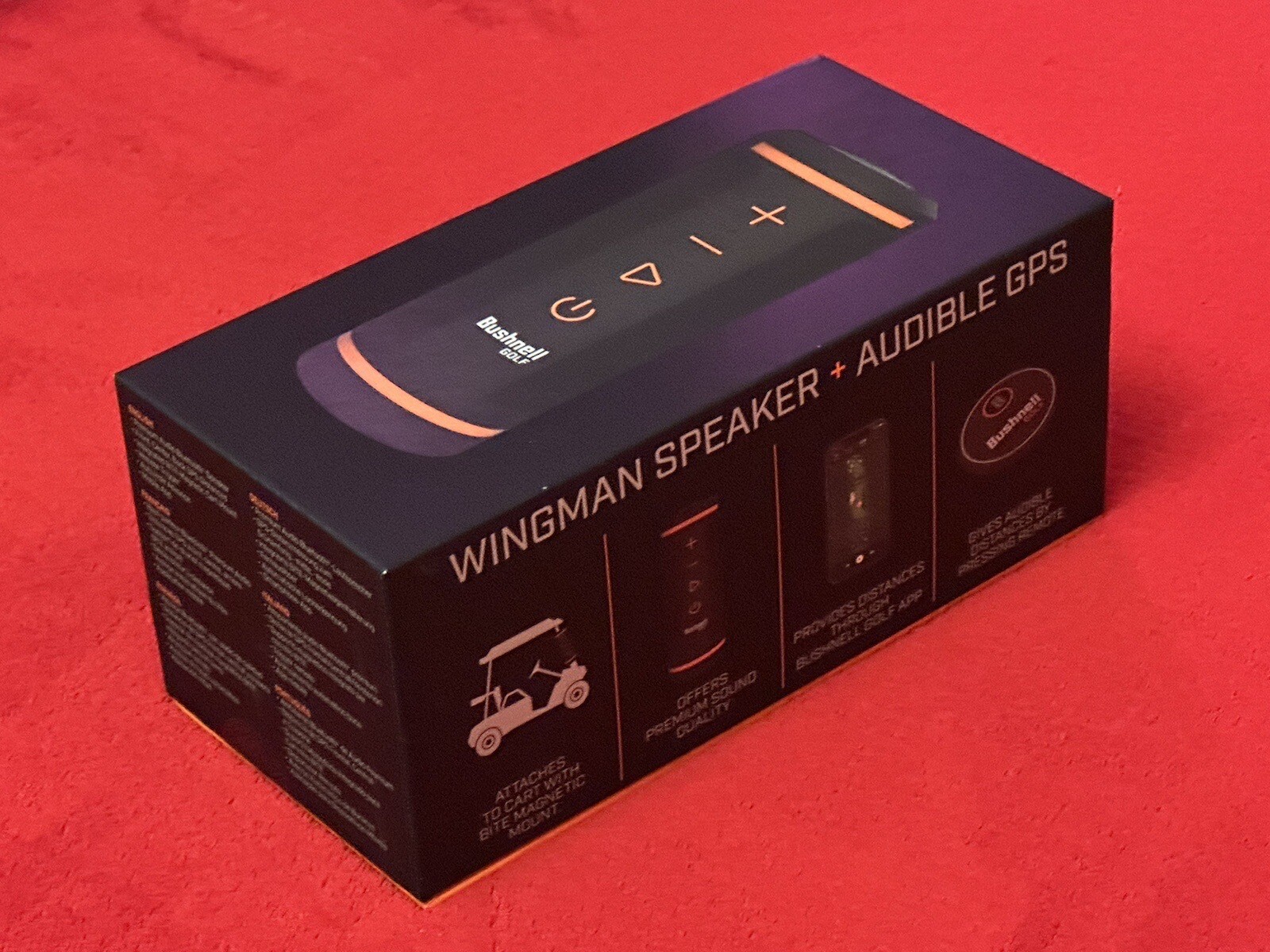 Bushnell Wingman Bluetooth Speaker With Audible Golf GPS Rangefinder