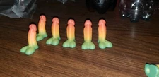 Novelty Joke Penis Dick Valve Stem Cap Covers (32) 32 pack rainbow *free ship*