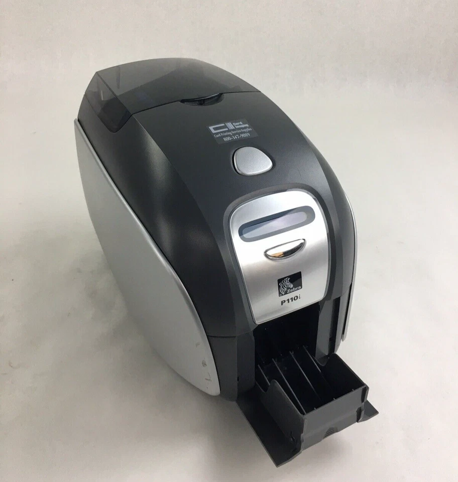 Zebra P110i Thermal Single-Sided Direct Card Printer Needs Printhead Tested - Image 2 of 4