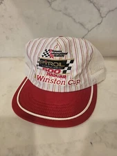 Vintage 1992 Winston Cup hat PYROIL 500 Trucker Snapback WINSTON PIR Phoenix
