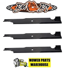 3 BAD BOY LAWN MOWER BLADE 54" OUTLAW ZT CZT MZ MAGNUM 038-0001-00 HEAVY DUTY