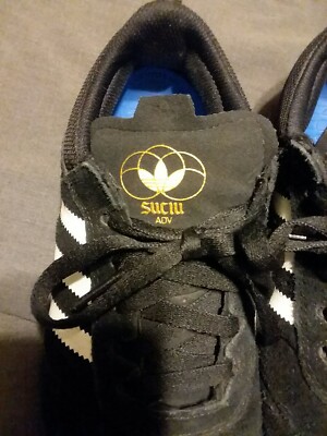 Adidas Suciu ADV Skateboarding Shoes Mens Size 7 Black- White Gum | eBay