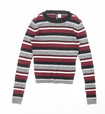 Divided by H&M Damen Pullover Rundhals Viskosemischung S