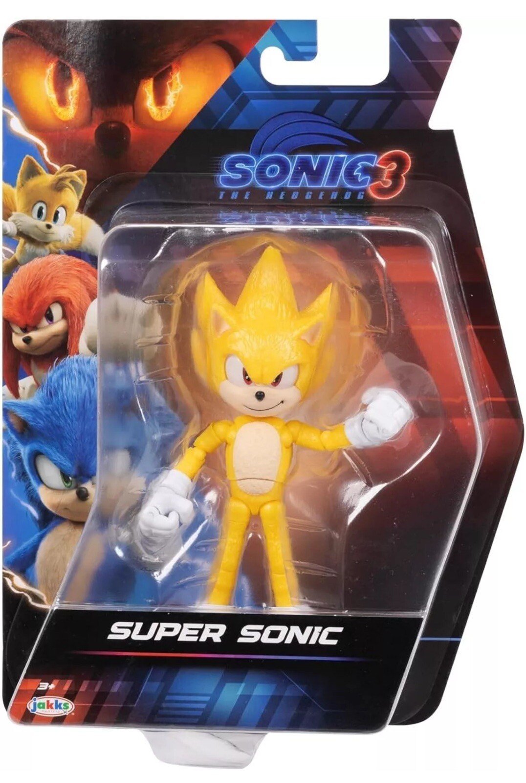 Jakks Pacific Wave 2 Sonic Hedgehog 3 Movie SUPER SONIC 5