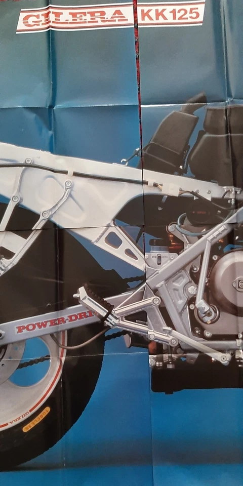 GILERA KK 125 edizione ROMBO '80 MAXI POSTER  SCALA 1:1 - Immagine 3 di 4