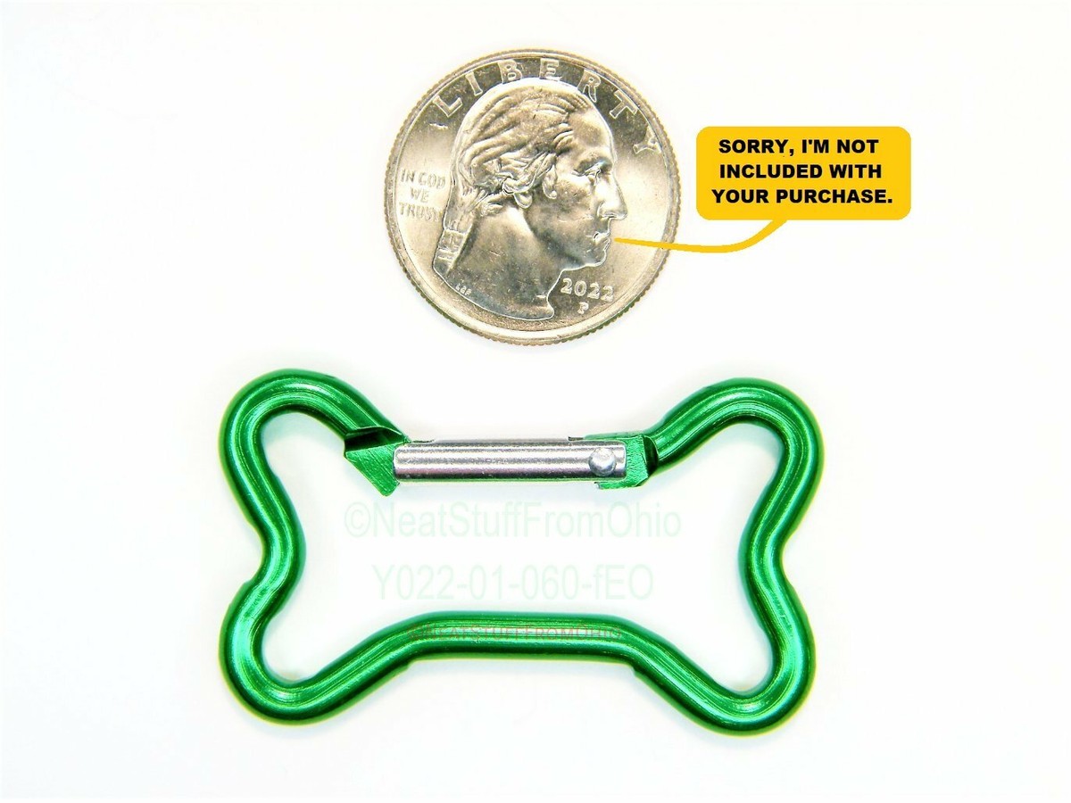 DOG BONE CARABINER, DOG TAG CARABINER, HEART CARABINER - COOLEST