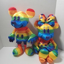 Disney's Mickey and Minnie Mouse Plush Lot, 2020, Pride, New with Tags