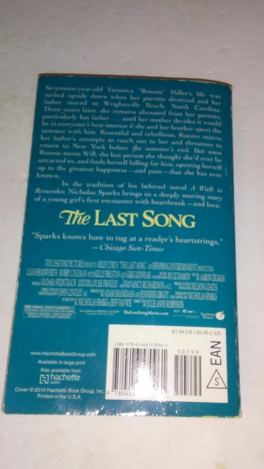 (**BRAND NEW**)The Last Song: By Sparks, Nicholas - Image 2 of 4