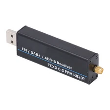 RTL SDR Receiver 100KHz To 1766MHz RTL2832U R820T2 0.5PPM TCXO Radio Receiver