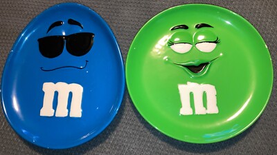 M&M Plates Set - Blue and Green