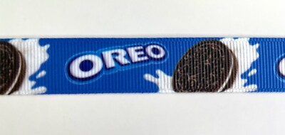 Cookies Oreo Grosgrain ribbon 5/8