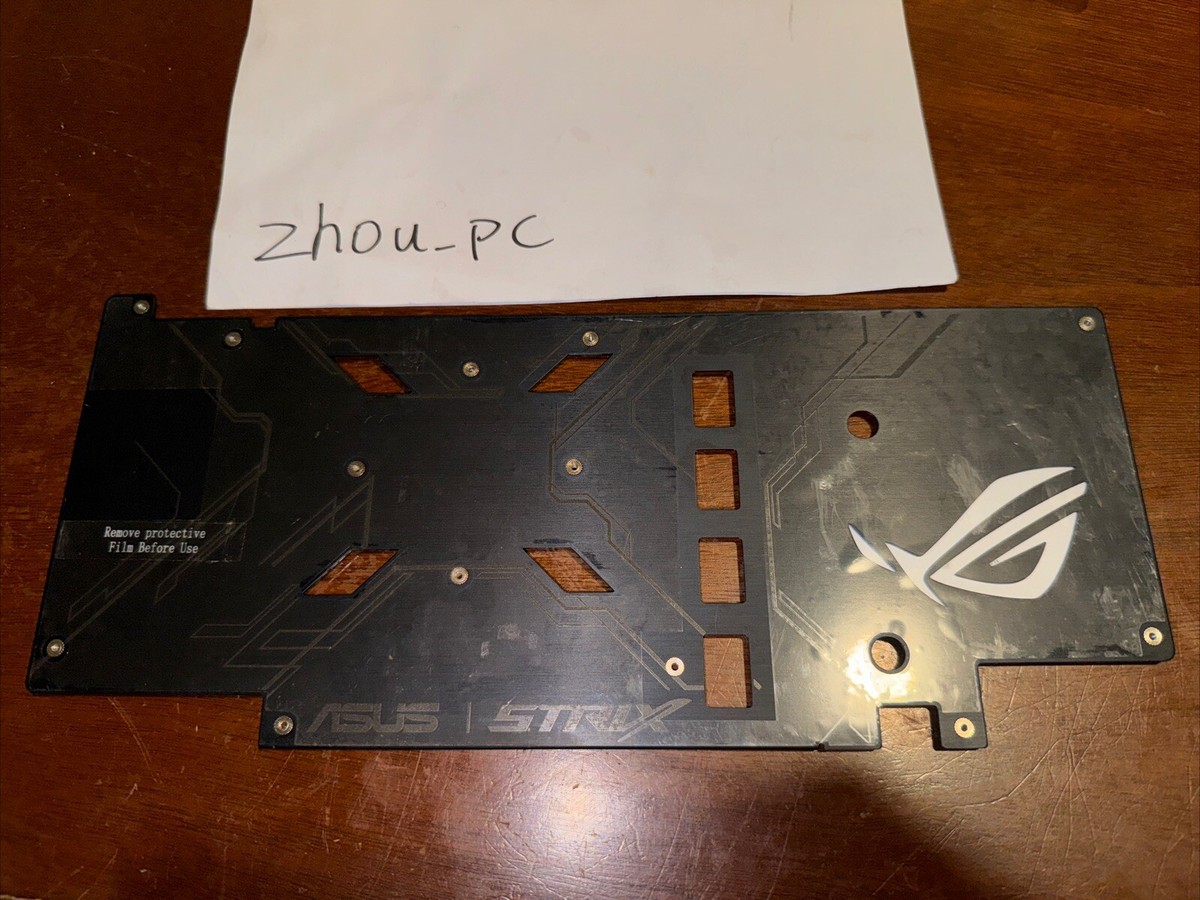 Backplate Replacement for ASUS ROG STRIX GTX 1080 1080ti GAMING OEM Plate